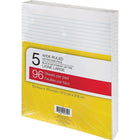 Tablettes de papier, 8 3/8 po x 10 7/8, lignes larges, blanc, 96 feuilles, paq./5-Enlèvement facile et net des feuilles
