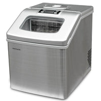 Frigidaire – Machine à glaçons transparents carrés compacte, capacité de 40 lb, avec fenêtre, acier inoxydable (EFIC452)-Produit de gros glaçons carrés transparents