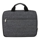 Bugatti - Housse Matt Herringbone pour portatif de 14,1 po, gris/noir-Dimensions (po) : 10 haut. x 13,25 lar. x 1 prof.