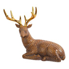CTG – Figurine de chevreuil assis, beige-Matériau: fabriqué en polyrésine de haute qualité, durable et sûre avec une finition mate et des bois plaqués or seront un ajout parfait à tout décor de pièce