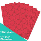 JAM Paper Sceaux autocollants ronds, 1 1/2 po, 360/paquet-aucun