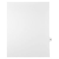 Mark Maker – Onglets séparateurs juridiques blancs, 1/15 onglets, format lettre, sans trous, numéro 176, 25/paquet-Onglets séparateurs blancs, 1/15 onglets