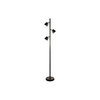 Dainolite – Lampadaire à 3 DEL, 61,5 x 9 x 9 po, noir mat (625LEDF-BK)-Lampe de sol