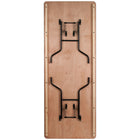 Flash Furniture – Table pliante rectangulaire avec surface de 36 x 96 po, fini bois et revêtement transparent (XA3696P)-Contreplaqué épais de 0,75 pouce