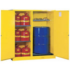 JustriteMD – Armoire à double fonction Sure-GripMD, 2 portes, fermeture auto. ext., tiroir coulissant, 59 x 34 x 65 (po), 700 lb-Armoire combinant un espace de rangement pour barils à la verticale et un espace d’entreposage sécuritaire