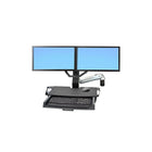 Ergotron - Moniteur double et poignée - trousse pour moniteurs de 17 à 26 po, noir (97-783)-Dimensions (po) : 4 haut. x 29,1 lar. x 1,5 prof.