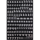 JAM Paper - Feuillets de lettres de l’alphabet, autocollants, argentés, 10/paquet (132811517g)-10/paquet
