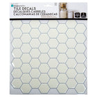 CTG Brands Hexagon Wall Tile, 10" x 10", White, 6 Pack-Bricolage facile: il suffit de décoller la pellicule arrière et de coller les carreaux de dosseret auto-adhésifs à l'endroit souhaité sans colle supplémentaire, sans coulis, sans dégats et sans outils spéciaux ni expérience requis