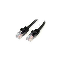 StarTech  Câble de raccordement anti-accrochage 45PATCH3BK de catégorie 5e, 3 pi, noir-Connecteur mâle RJ-45 aux deux extrémités pour une connectivité réseau fiable