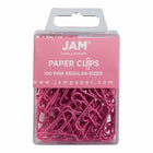 JAM PAPER - Colore norme 1" Trombones, Rose, 3 Paquets de 100-Couleur rose