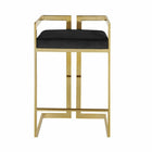 Plata Decor - Harvey Tabourets - Or / Noir - paquet de 2-Aucun assemblage requis