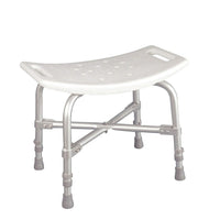 Drive Medical – Chaise de bain bariatrique robuste, sans dossier-Blanc, aluminium