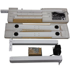 AnthroDesk – Support de bureau debout électrique, argent (SMP-1000S)-Dimensions du support : 109 à 160 larg. x 62 prof. x 68 à 113 haut. (cm)