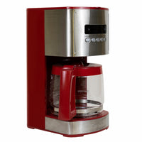 Kenmore - Cafetière programmable Aroma Control de 12 tasses - rouge/acier inoxydable-Système à la fine pointe de la technologie pour préparer un café plus intense en saveur