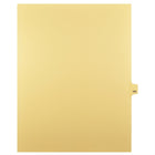 Markmaker - Intercalaires imprimes Legal, Chamois, 1/25th coupe, format lettre, sans trous, 25 tabs/PQT, 5 PQT/Boite, Numero 165-Intercalaires imprimes Legal