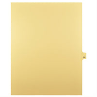 Markmaker - Intercalaires imprimes Legal, Chamois, 1/25th coupe, format lettre, sans trous, 25 tabs/PQT, 5 PQT/Boite, Numero 165-Intercalaires imprimes Legal