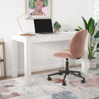 CosmoLiving by Cosmopolitan - Bureau Astor avec chargeur sans fil - 121,3cm L x 76,5cm H x 61cm P - Blanc-Capacités de poids maximales - Bureau 80 lb. Tiroir 15 lb.