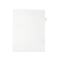 Mark Maker – Onglets séparateurs juridiques blancs, 1/26 onglets, format lettre, sans trous, lettre F, 25/paquet-Onglets séparateurs blancs, 1/26 onglets