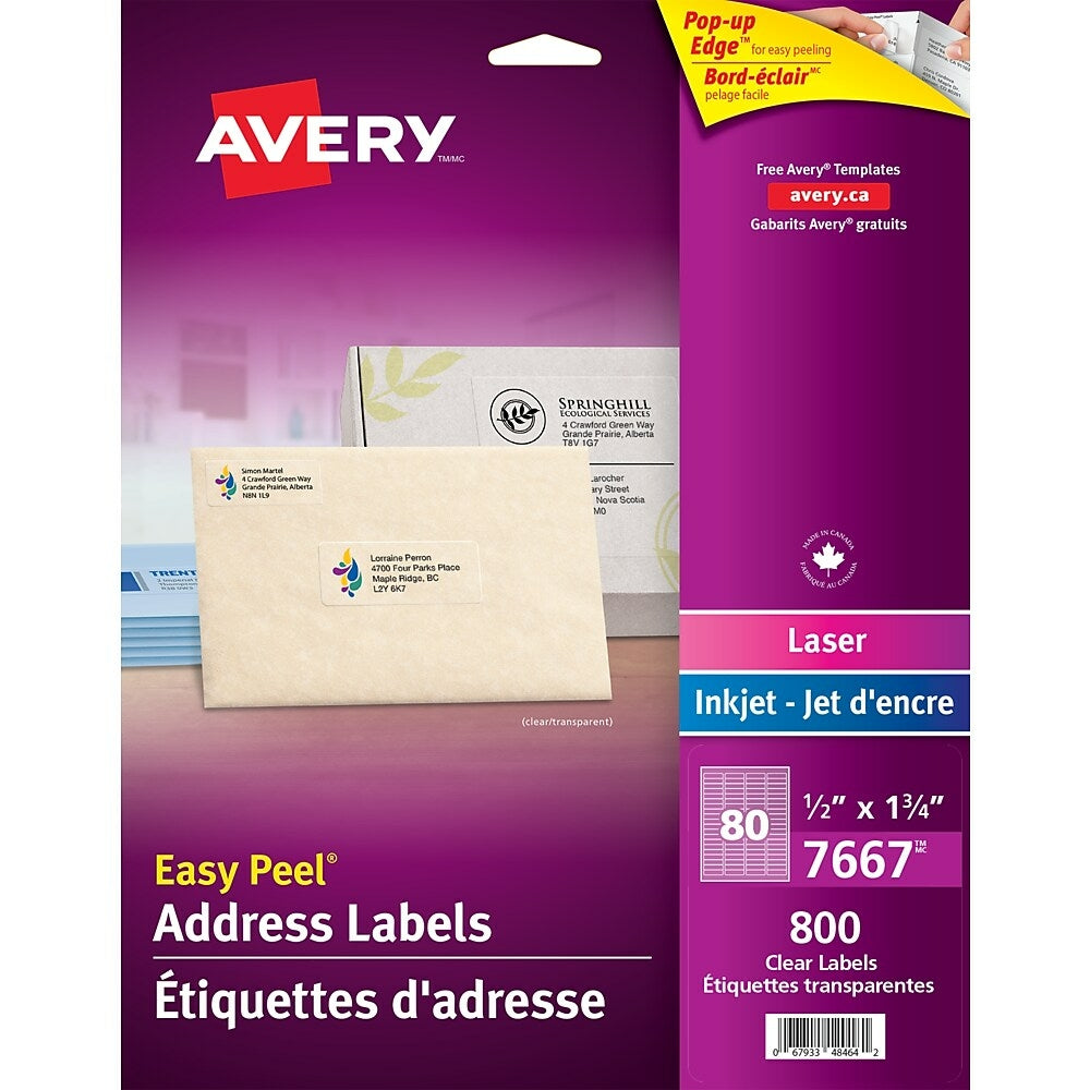 252 étiquettes adresse 63 x 38 mm Avery - Etiquettes Avery