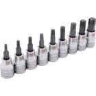 Dynamic Tools – Ensemble de 9 douilles Torx® longueur standard, à prise de 3/8 po, T15 à T55-Inclut : T15, T20, T25, T27, T30, T40, T45, T50, T55