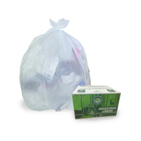 Eddie's - Sacs à ordures industriels / sacs à doublure - 30 po l x 38 po H, 0,89 mil - Transparent - Paquet de 300-Paquet de 300