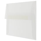 JAM Paper Enveloppes translucides A10, incolores, 250/paquet-Intérieur vierge où écrire un mot personnalisé