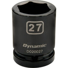 Dynamic Tools – Douilles métriques à chocs 6 pans de 3/4 po, 36 mm, longueur standard-Taille : 36 mm