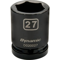 Dynamic Tools – Douilles métriques à chocs 6 pans de 3/4 po, 36 mm, longueur standard-Taille : 36 mm