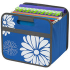 Merangue - Boîte de rangement à compartiment unique - Floral bleu-Boîte de rangement pour ranger des chemises de classement, des documents et d'autres essentiels
