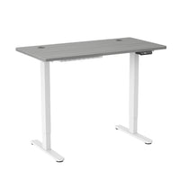 ShoppingAll - Bureau debout électrique à double moteur 48 larg. po - Blanc/Gris-Debout