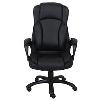 Brassex - Chaise de bureau executif Lincoln, noir-Colis standard
