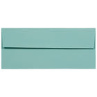 JAM Paper Enveloppes à rabat droit format livret avec fermeture gommée, 4 1/8 x 9 1/2 po, bleu turquoise, 100/paquet-Bleu turquoise