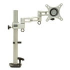 DAC MP-199 - Bras articulé simple de hauteur réglable pour écran, argent-Capacité de rotation de moniteurs de jusqu’à 27 po (68,5 cm) au moyen d’un capteur G, pour visualisation à la verticale ou à l’horizontale