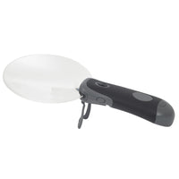 TRU RED - Loupe sans monture ronde avec lumière à LED - 5 po - Grossissement 2x - Noir-Loupe sans monture de 5" avec lumière DEL