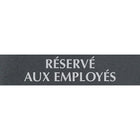Headline Sign - Affiche Century Series « Réservé aux employés »-S'agence bien avec le décor du bureau  