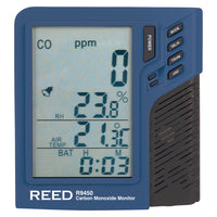 REED R9450-NIST Compteur de monoxyde de carbone avec température et humidité-Compteur à rebours de 10 heures avec avertisseur sonore pendant les 5 dernières secondes