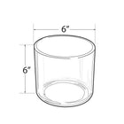 Azar Displays – Bac cylindrique de luxe pour comptoir, 6 po, 4/paquet (556336)-Dimensions : 6 haut. x 6 prof. (po)
