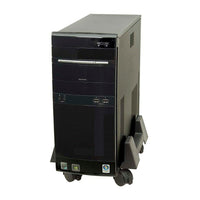 DAC MP-63-BLK - Support mobile rectangulaire pour unité centrale, doté de roues, noir-Largeur réglable de 15,25 à 25,4 cm (6 à 10 po)