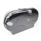 Johnny Vac – Distributrice double de papier hygiénique pour rouleau géant, JS0396R-Boîtier à montage mural, noir translucide
