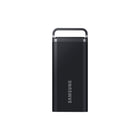 Samsung - T5 EVO USB 3.2 SSD portable de 8 To - Noir-Optimisé pour les transferts de fichiers volumineux avec Intelligent TurboWrite amélioré et des vitesses allant jusqu'à 460 Mo/s (lecture/écriture)