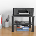 ShoppingAll - Monitor Stand Riser with 4 Adjustable Height-Black-6