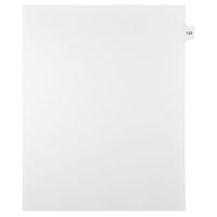 Mark Maker – Onglets séparateurs juridiques blancs, 1/15 onglets, format lettre, sans trous, numéro 122, 25/paquet-Onglets séparateurs blancs, 1/15 onglets