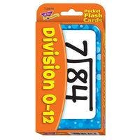 Trend Enterprises Pocket Flash Cards, Division 0 - 12, 504 Pack-Maîtrisez les faits de division jusqu'à 12. Équations de chaque côté avec les réponses en petits caractères au verso.