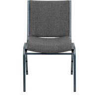 Flash Furniture – Chaise empilable robuste à revêtement Hercules rembourrée de 3 po, gris, 4/pqt-Ensemble de 4 chaises empilables polyvalentes