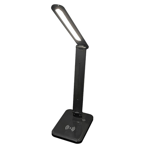 axGear Lampe de table de bureau à DEL avec chargeur sans fil, port de  charge USB et commande tactile