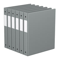Davis Group Super économie, Reliure à anneaux ronds 1 po, paquet de 6 – Gris-3 Reliure À Anneaux
