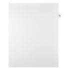 Markmaker - Intercalaires imprimes Legal, Blanc, 1/15th coupe, format lettre, sans trous, 25 tabs/PQT, 5 PQT/Boite, Numero 78-Intercalaires imprimes Legal
