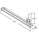 Azar Displays – Rail de remplissage à ressort, 50/paquet (225901)-Rail de remplissage