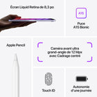 Apple – iPad mini, écran Liquid Retina 8,3 po, Wi-Fi, puce A15 Bionic, 64 Go, iPadOS 15, gris cosmique-Caméra HD Facetime : Ultra grand angle 12 MP, champ de vision de 122 degrés, Caméra arrière : Grand angle 12 MP, ouverture f/1,8