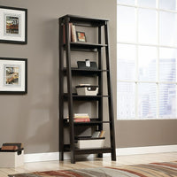 Trestle - Bibliothèque à 5 tablettes, bois Jamocha-La bibliothèque à 5 tablettes de Trestle est dotée d’espaces de rangement ouverts pour des livres, des photos, des objets à collectionner et plus encore.